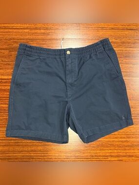 Polo Ralph Lauren Navy Stretch Classic Fit Prep Retro Shorts Large 6” inseam